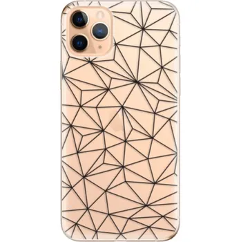Pouzdro na mobilní telefon Odolné silikonové pouzdro iSaprio - Abstract Triangles 03 - black - iPhone 11 Pro Max