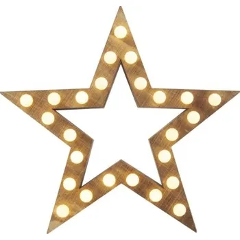 Vánoční světelná dekorace EMOS ZY2199 hvězda 25 LED teplá bílá
