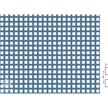 Plech Qg 5-8; tloušťka 1 mm, Děrovaný pozinkovaný plech DX51D+Z - DX55D