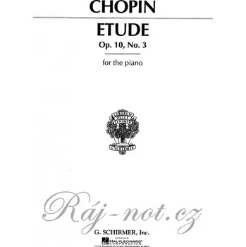 Chopin: Etude In E Major Op.10 No.3 / sólo klavír