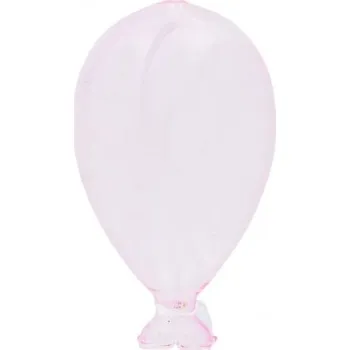 Party dekorace Skleněný balónek na zavěšení 12 cm - růžový