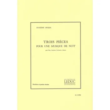 TROIS PIECES pour une musique de nuit / 3 skladby pro 4 nástroje (flétna, hoboj, klarinet, fagot)