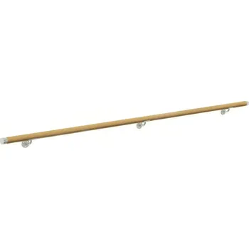 Hahn Steel Madlo na zeď d 42,4 x 2500 mm, dub (komplet)