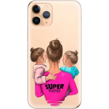 Telefonní příslušenství Odolné silikonové pouzdro iSaprio - Super Mama - Two Girls - iPhone 11 Pro