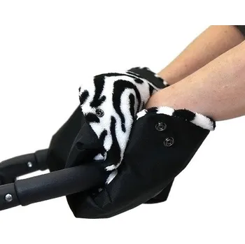 Rukávník Babyrenka Rukávník na kočárek Simple Černá Zebra