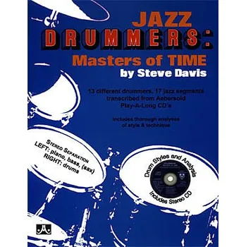 JAZZ DRUMMERS: MASTERS OF TIME by Steve Davis