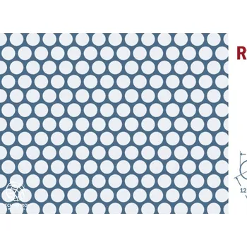 Plech Rv 5-8; tloušťka 0,75 mm, Děrovaný pozinkovaný DX51D+Z - DX55D