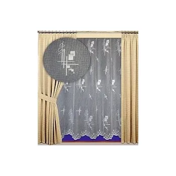 Záclona kusová Lea výška 180cm, šíře 300cm bílá