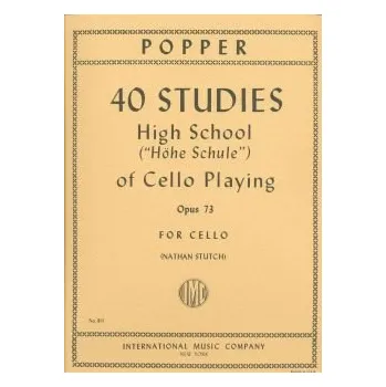 40 ETUEDEN OP. 73 pro violoncello - Popper David