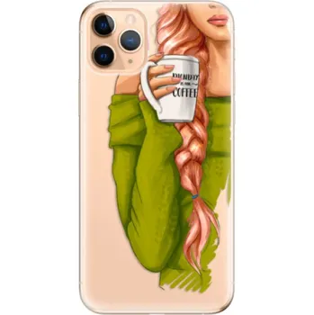 Pouzdro na mobilní telefon Odolné silikonové pouzdro iSaprio - My Coffe and Redhead Girl - iPhone 11 Pro Max