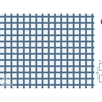 Plech Qg 8-11; tloušťka 1 mm, Děrovaný ocelový plech DC01-DC05