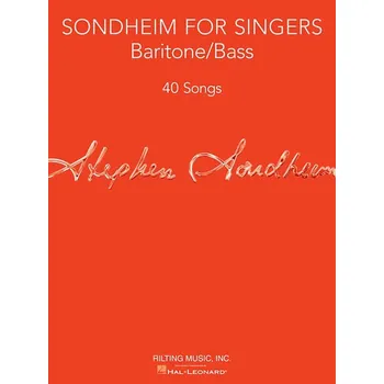 Sondheim For Singers: Baritone/Bass
