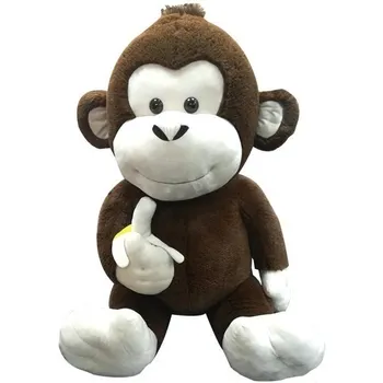 plyšák Mikro Trading Opice s banánem sedící 85 cm
