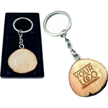 Klíčenka dřevěná přírodní