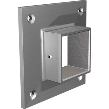 Zábradlí Hahn Steel Nástěnná příruba pro profil 40 x 40 mm, nerez ocel AISI 316
