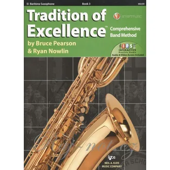 Hudebniny Tradition of Excellence 3 + Audio Video Online / barytonový saxofon