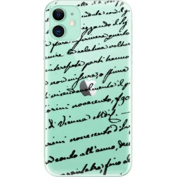 Pouzdro na mobilní telefon Odolné silikonové pouzdro iSaprio - Handwriting 01 - black - iPhone 11