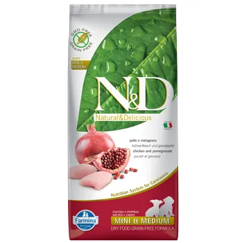 Krmivo pro psa N&D Natural & Delicious Puppy Mini/Medium Chicken/Pomegranate