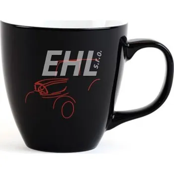 Hrnek černý, obrys traktoru,objem 440 ml 888.501.146