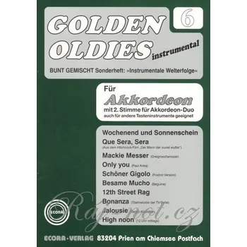 Golden Oldies for Accordion 6 / skladby v úpravě pro jeden nebo dva akordeony
