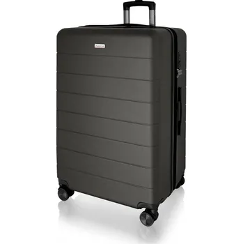 AVANCEA Skořepinový cestovní kufr DE2966 Šedý L 76x50x33 cm