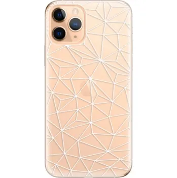Pouzdro na mobilní telefon Odolné silikonové pouzdro iSaprio - Abstract Triangles 03 - white - iPhone 11 Pro