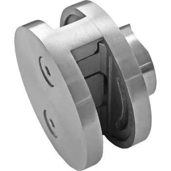 Zábradlí Hahn Steel Držák z nerez oceli středový pro sloupek O42,4mm, AISI 304 Těsnění pro sklo: 8,76mm