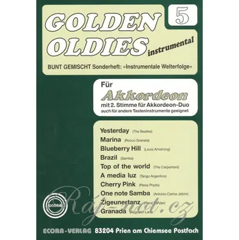 Golden Oldies for Accordion 5 / skladby v úpravě pro jeden nebo dva akordeony