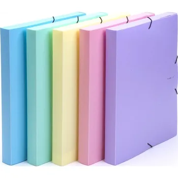 Archivační box krabice s gumou A4 PASTELINI polypropylen, 30mm - modrá