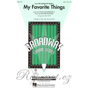 My Favorite Things (from The Sound of Music) / SAB* + klavír/akordy