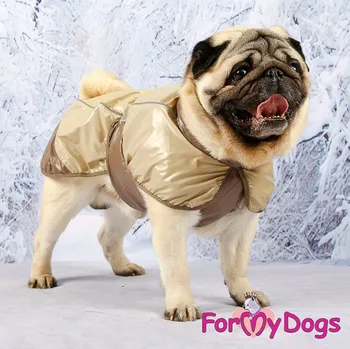 Obleček pro psa FOR MY DOGS Pláštěnka pro psy i fenky BROWN JACKET Velikost: 20/XXL