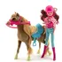 Panenka Teddies Česací kůň  s doplňky a panenka žokejka