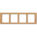 Rámeček čtyřnásobný vodorovný, 3901F-A50140 51J, ABB, Time® Arbo, olše (ABB, Time® Arbo, olše)