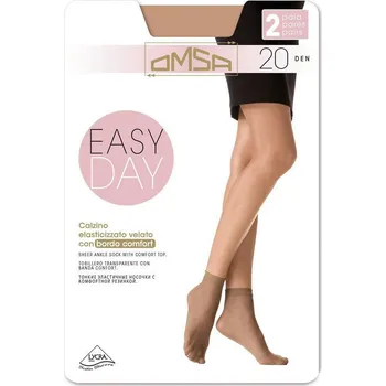 Pánské ponožky Dámské ponožky Omsa Easy Day 20 den A'2 nero/černá Univerzální