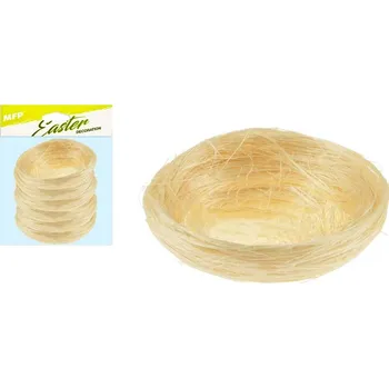 Velikonoční dekorace MFP hnízdo sisal 5cm 6ks - natur 2221458