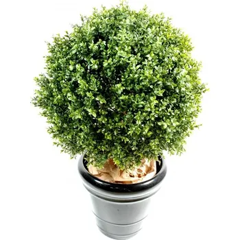 umělá květina BUXUS KOULE NEW, 100cm (Umělý keř zimostráz)