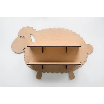 police MAJADESIGN Dětská dřevěná polička - OVEČKA