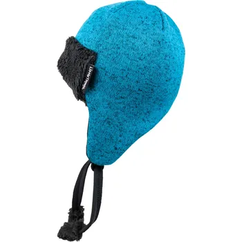 Čepice tyrkysová svetrovinová ušanka