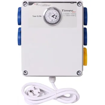 Spínací hodiny GSE Timer Box II 4x600W + topení 2000W - 230V