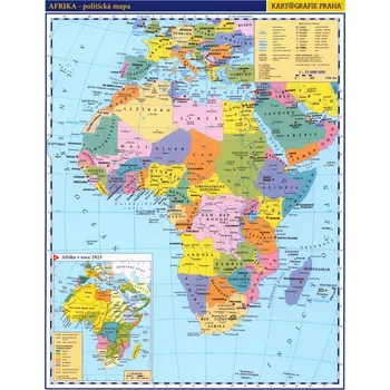 Afrika příruční politická mapa 1:33 000 000 - Kartografie Praha (2005)