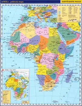 Afrika příruční politická mapa 1:33 000 000 - Kartografie Praha (2005)