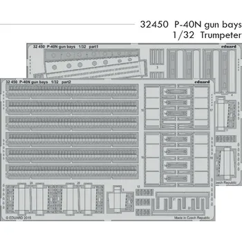 Plastikový model Eduard 1/32 P-40N gun bays (TRUMPETER)