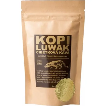 Káva Unique Brands of Coffee Kopi Luwak Arabika zrnková