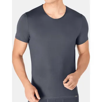 Pánské tričko Pánské triko Basic Soft SH 03 O-Neck šedé - Sloggi delfíní šedá (00PN) 0005