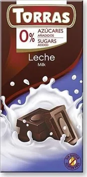 Čokoláda Torras Mléčná čokoláda bez cukru 75 g