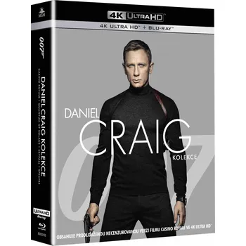 Blu-ray Daniel Craig kolekce 4K Ultra HD Blu-ray + Blu-ray (2019) 8 disků Blu-ray film Blu-ray Daniel Craig kolekce 4K Ultra HD Blu-ray + Blu-ray (2019) 8 disků