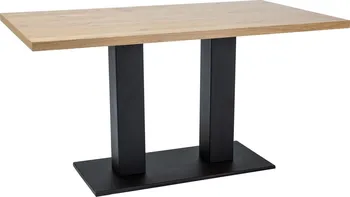 Jídelní stůl Casarredo Sauron 150 x 90 cm černý/MDF dub