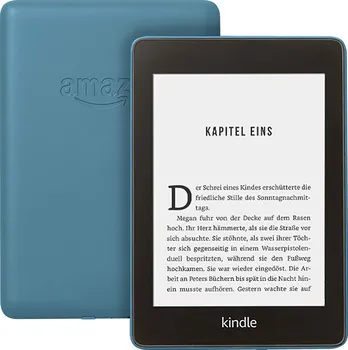 Čtečka elektronické knihy Amazon Kindle Paperwhite 4 8 GB sponzorovaná modrá