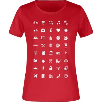 Dámské tričko TUKAN AGENCY Dámské tričko pro cestovatele Fashion World Barva: Červená, Velikost: XL