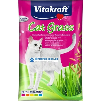 Krmivo pro kočku Vitakraft Cat Gras tráva 120g